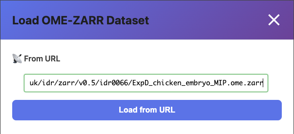 Open Image dialog with URL input